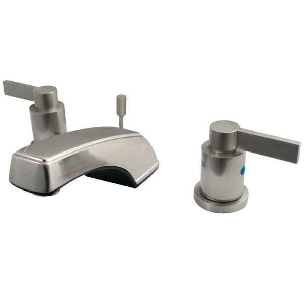 Kingston Brass KB8928NDL 8" Widespread Bathroom Faucet, Brushed Nickel KB8928NDL